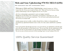 Tablet Screenshot of meloandsons.com